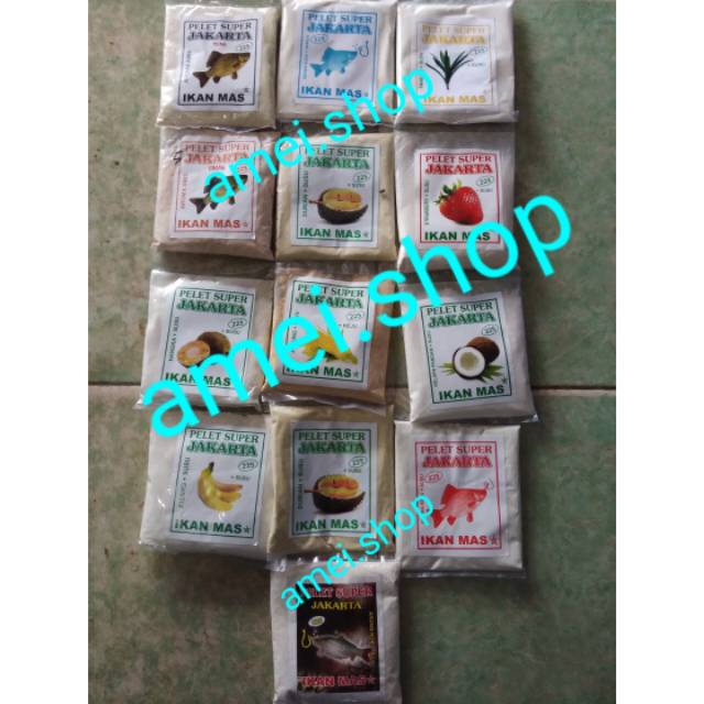 Umpan Jakarta 225 berbagai aroma 100 gram Umpan Pancing Pelet Super Jakarta 225