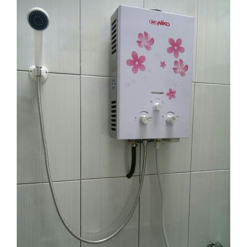 NIKO Gas Water Heater Pemanas Air Tempered Glass NK-6LN