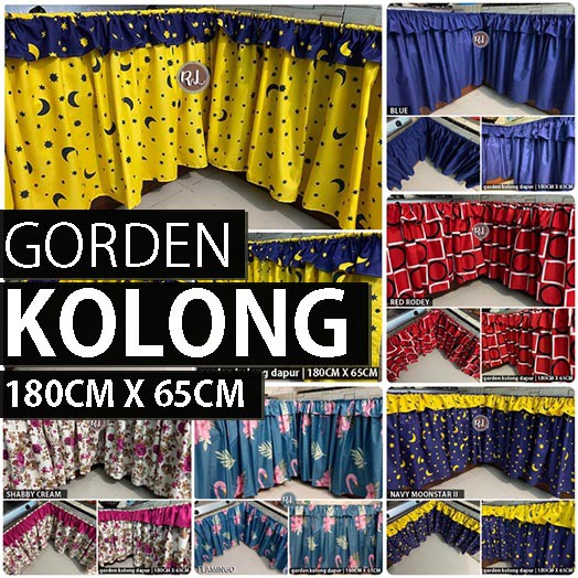  Gorden  Tirai Kolong Dapur  Kompor 180cmx65cm Shopee Indonesia