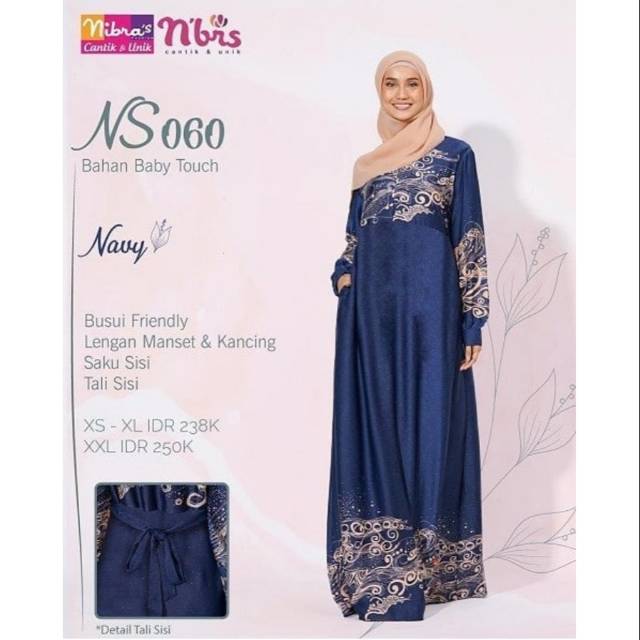 TERLARIS Gamis Casual Nibras - NS  060 navy