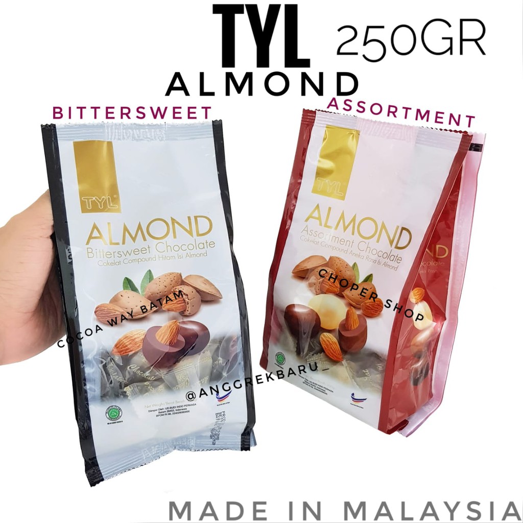 

BELI 1 BONUS 1 Cokelat TYL Almond Bag 250gr / Coklat TYL