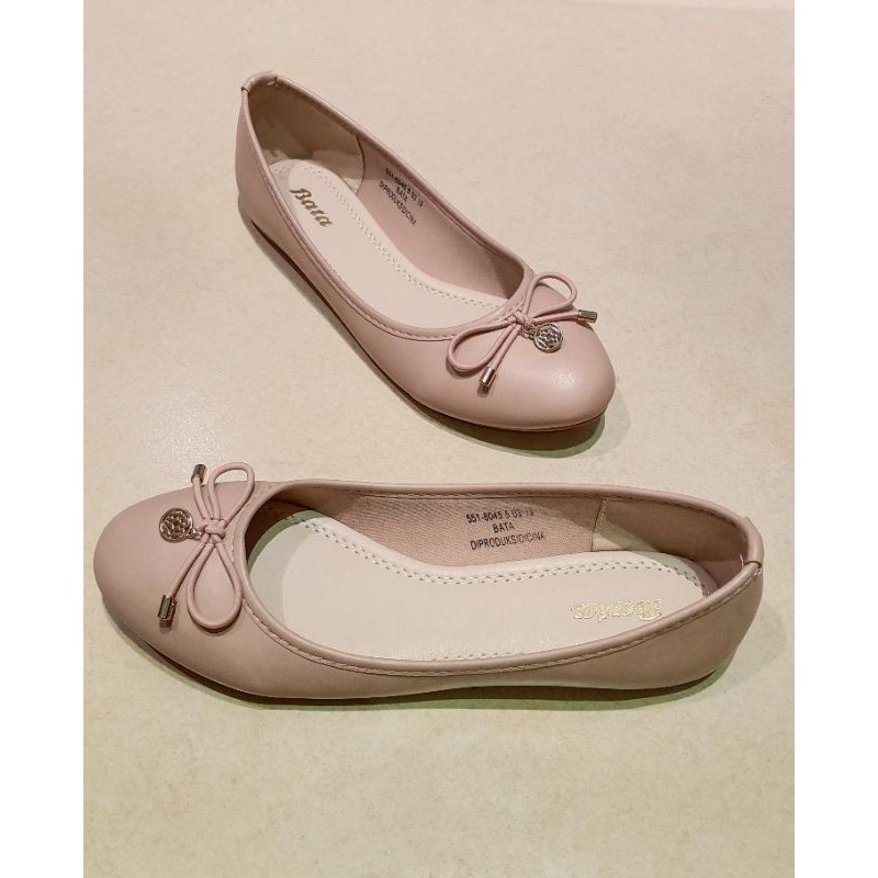 Bata Sepatu Flat Shoes Wanita Baracey Coklat