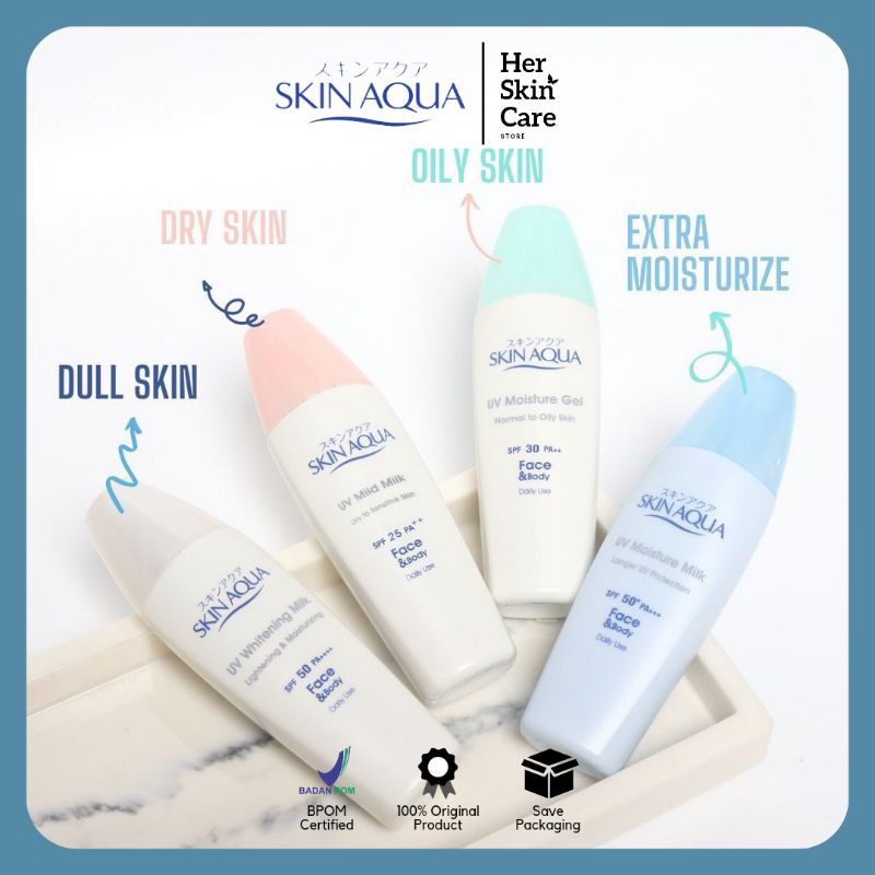 SKIN AQUA Sunscreen / Skin aqua UV Moisture Milk / Skin aqua UV Mild Milk /Skin aqua UV Moisturizer 