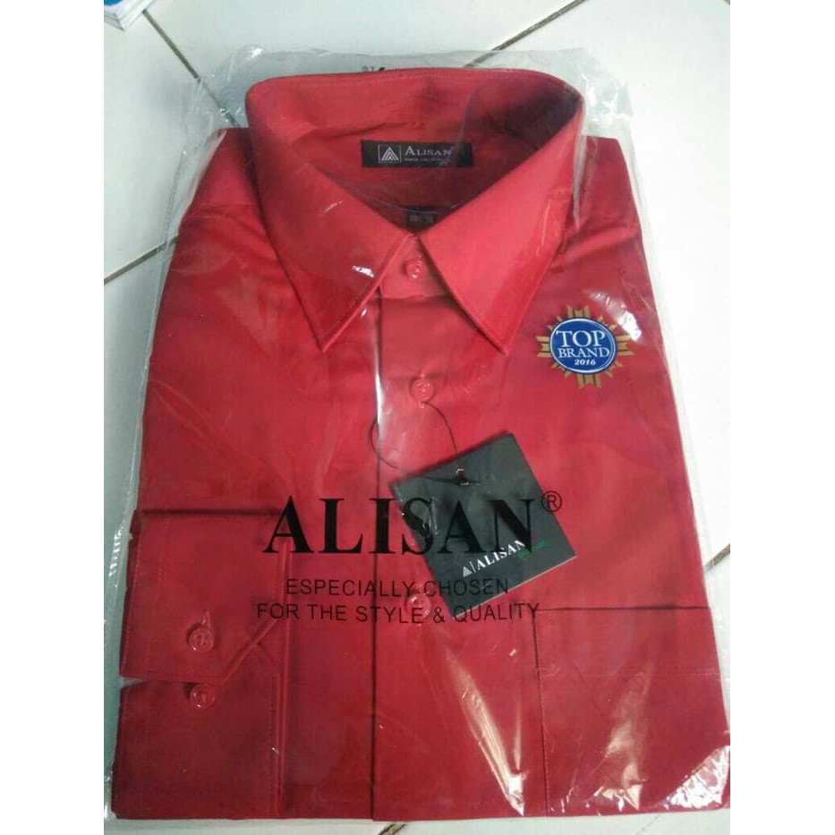 Kemeja Lengan Panjang Reguler, Big Size 16,5-17,5 Original Alisan