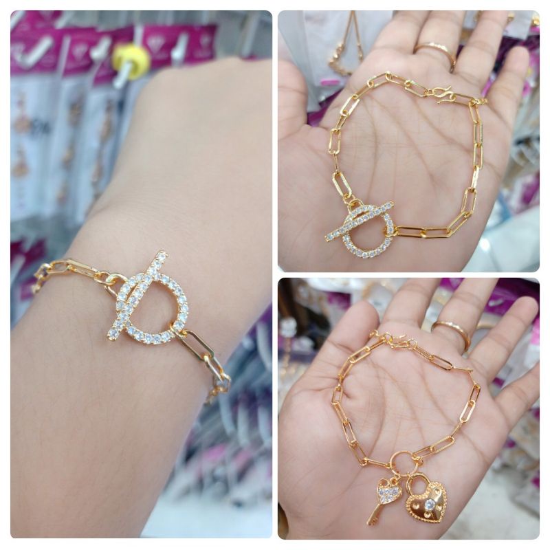 GELANG WANITA RANTAI JURAI PERMATA ZIRCON