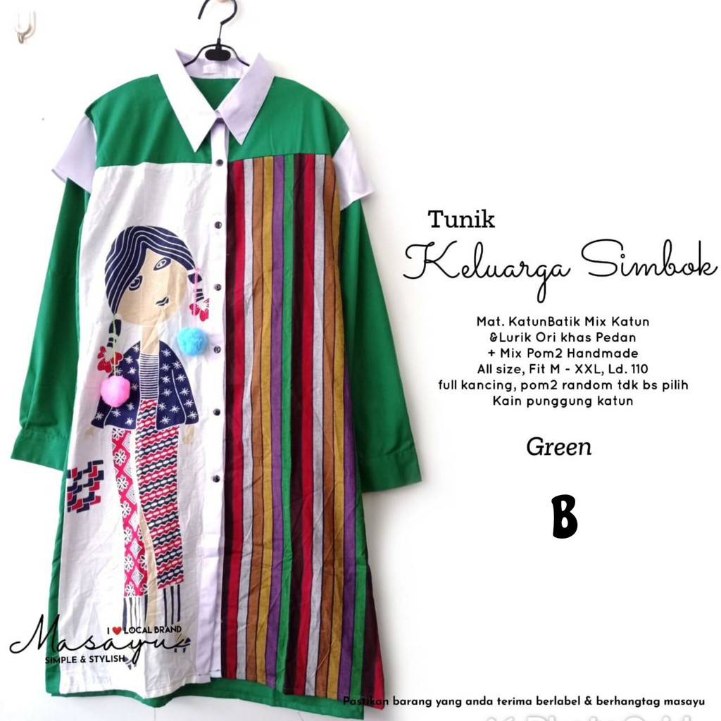 Tunik keluarga simbok ori by Masayu