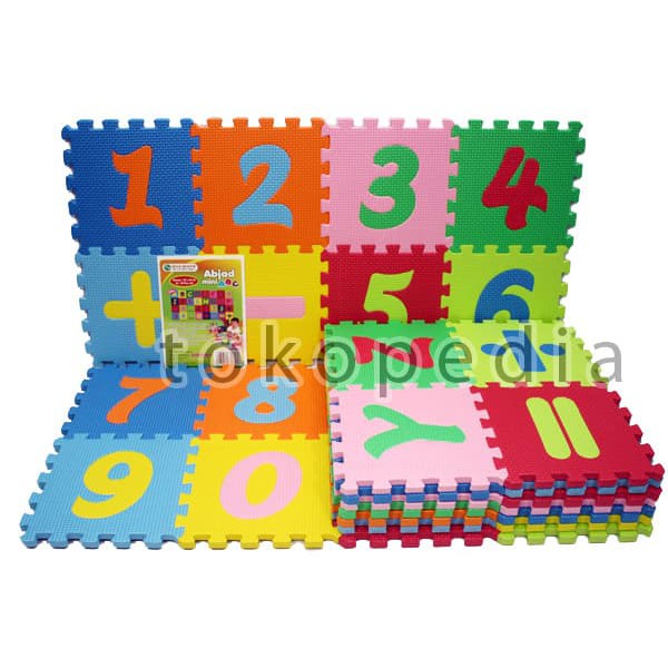 Puzzle Evamat - Matras Puzzle - Puzzle Lantai Evamat Puzzle 15Cmx15Cm Huruf Dan Angka Produk Terbaik