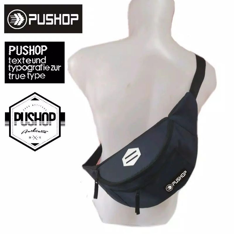 HOT PROMO TAS SELEMPANG PRIA WAISTBAG OVAL HARGA GROSIR