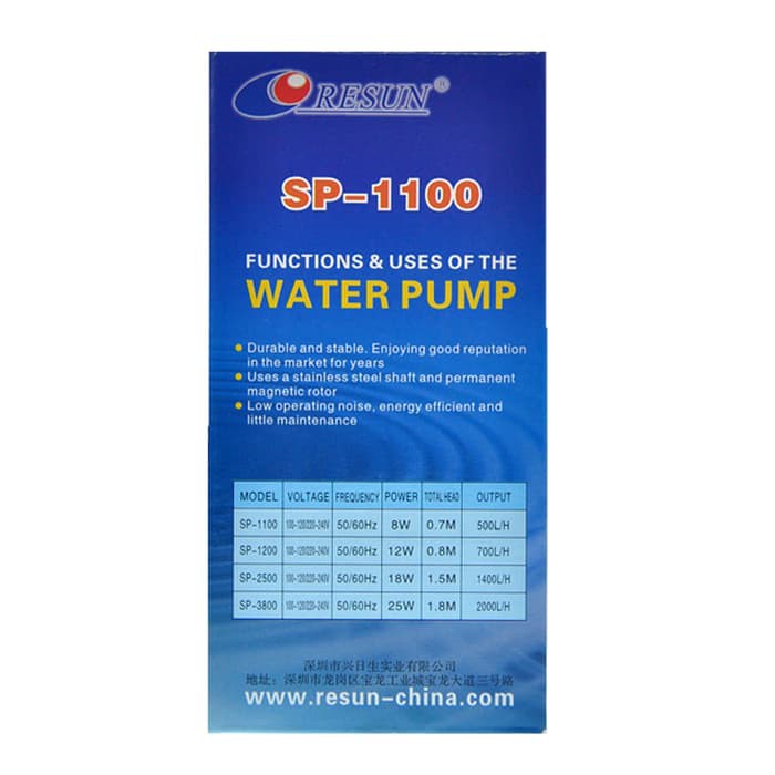 Resun SP-1100 Pompa Air Akuarium Aquarium  hidroponik water pump 8watt