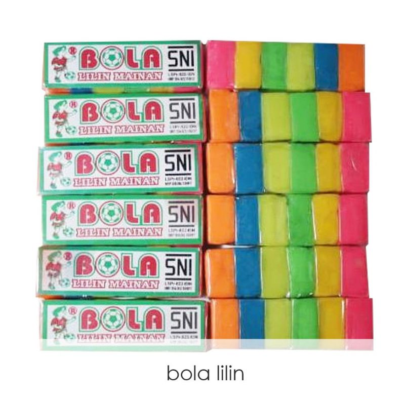 BOLA LILIN MAINAN ANAK PLASTISIN