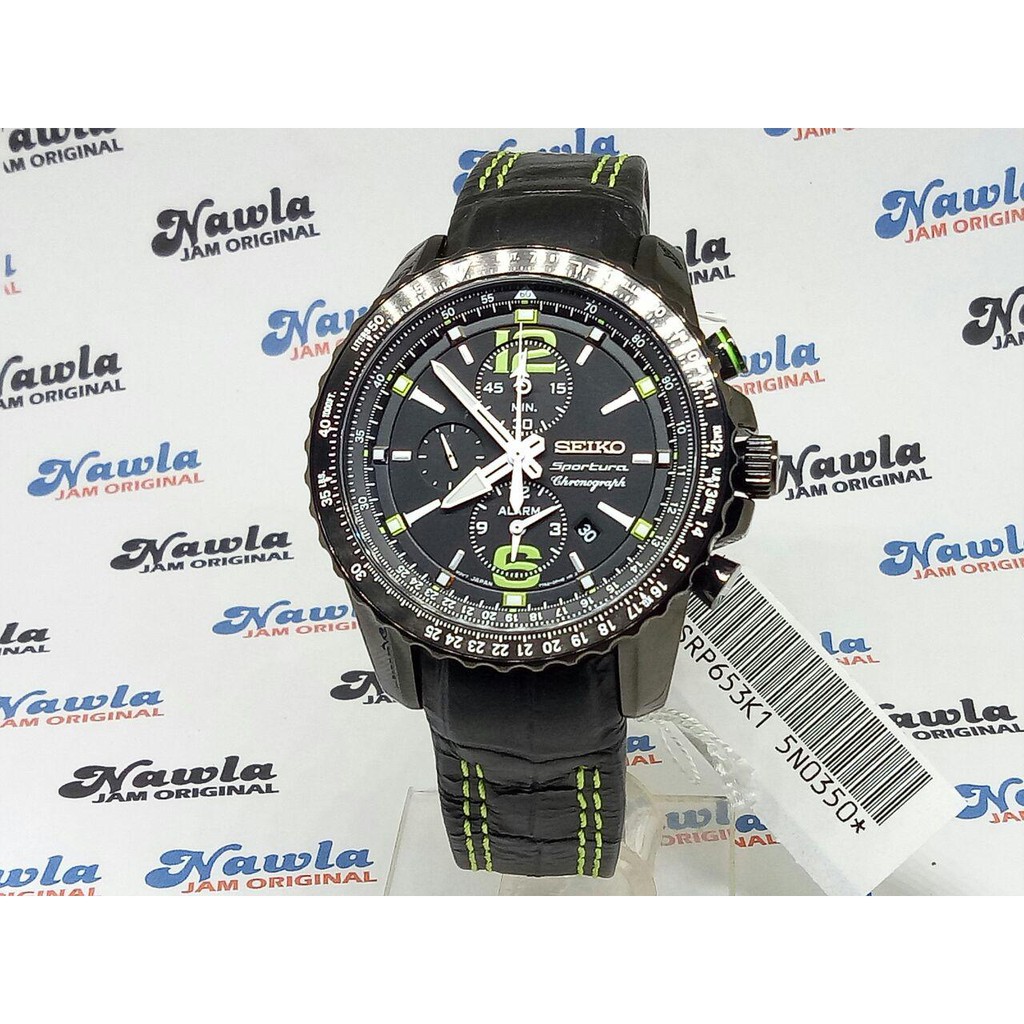 Seiko Sportura SNAE97P1 Chronograph Flightmaster - Jam Tangan Pria SNAE97