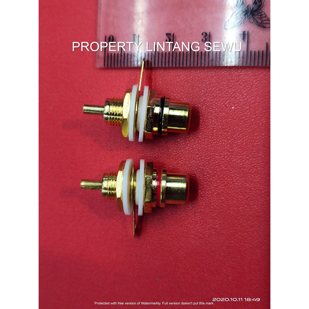 SOKET SOCKET RCA AUDIO BAUT BODI BODY BOK BOX GOLD SATU SET