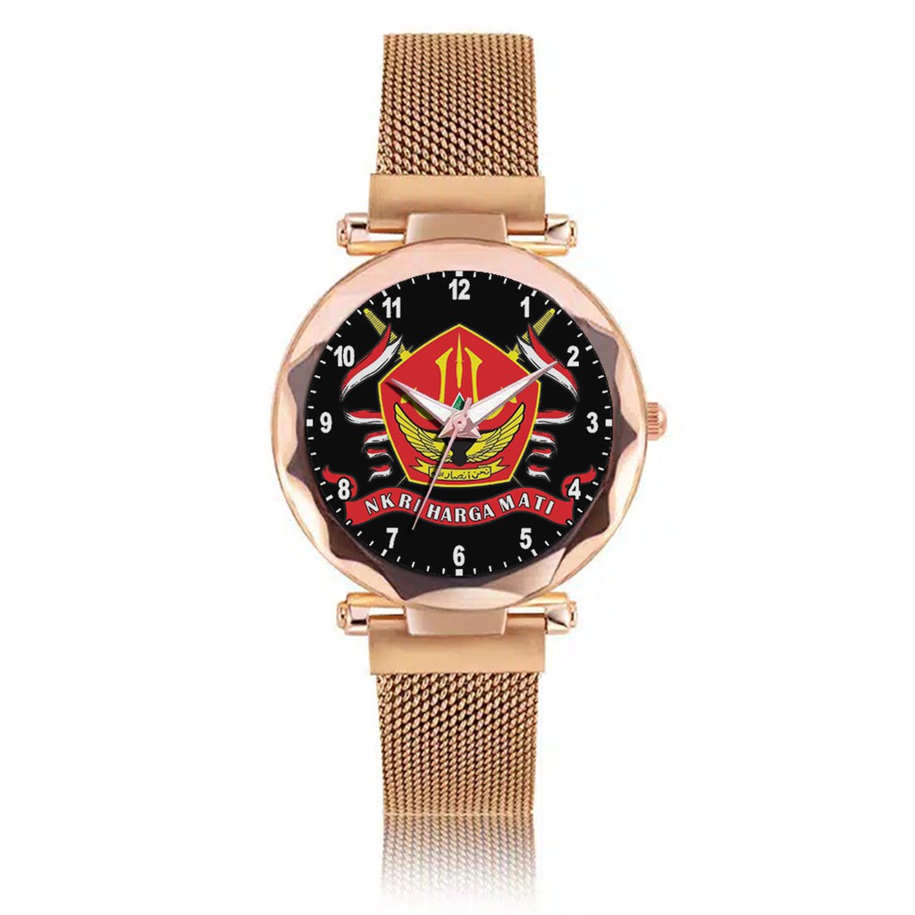 Jam Tangan Wanita Custom - BANSER MOTIF 1 Free Box &amp; Batre Cadangan