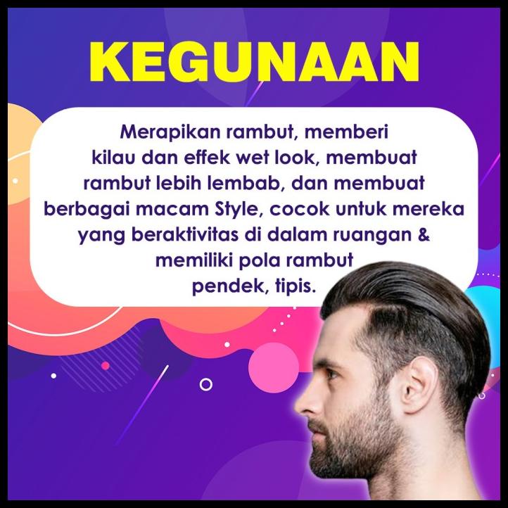 Water Based Pomade Curly Hair Pomade Vanilla Minyak Rambut Styling Gel