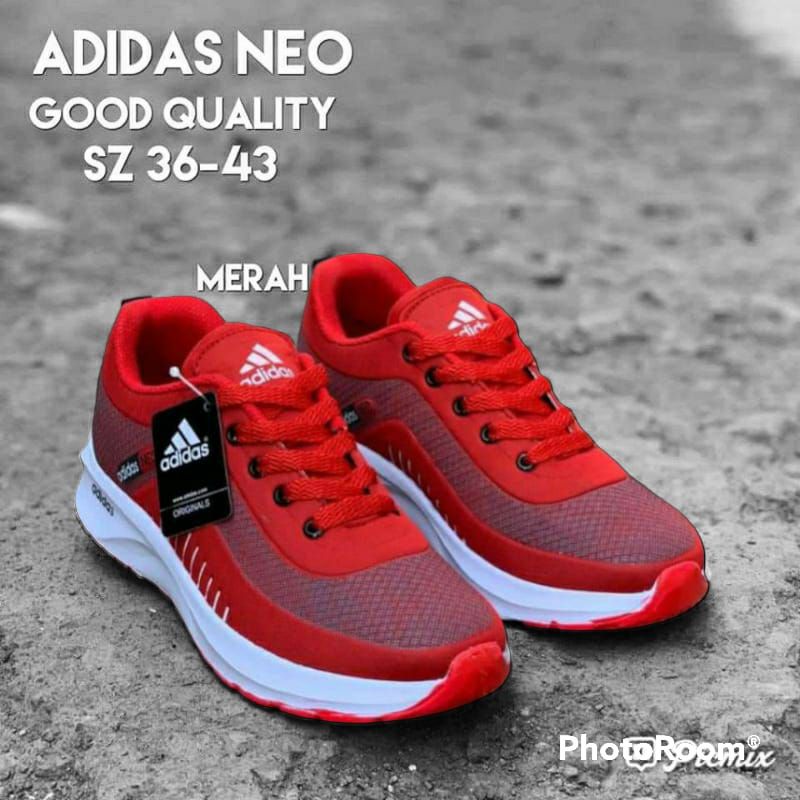 sepatu sport cewek/sepatu senam/sepatu joging-Merah