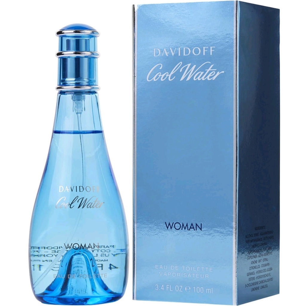 PARFUME PARFUM WANITA DAVIDOFF COOL WATER WOMAN 100 ML ORI SINGAPORE