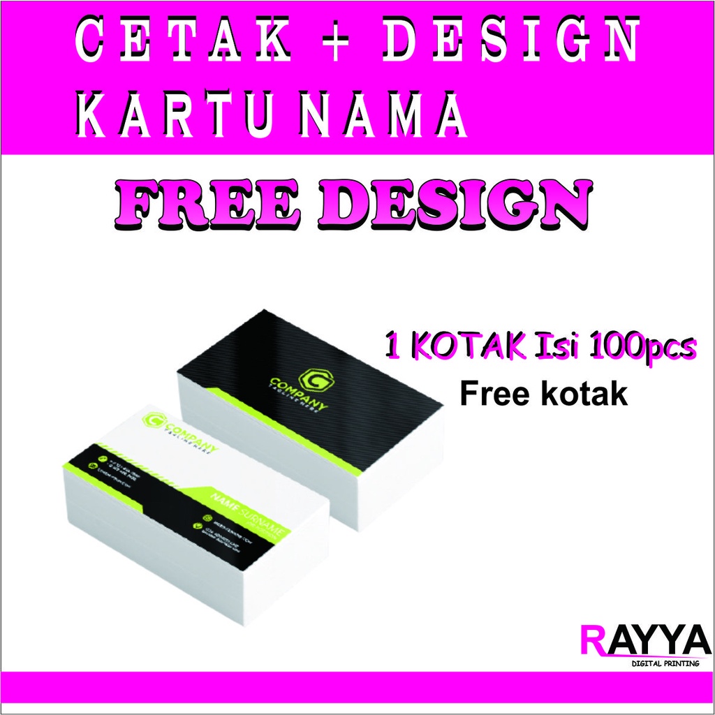 

KARTU NAMA | NAME CARD | CUSTOM | RAYYA