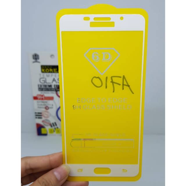 KOREAN Tempered Glass Samsung A7 2016 5.5&quot; FULL SCREEN Guard Samsung A710 FULL GLUE FULL LAYAR