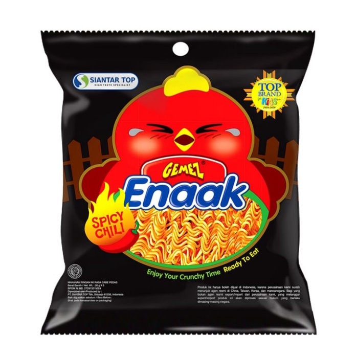 

[COD] 3 x26 g Mie Gemez Snack Mie Kering Enak Spicy Chili
