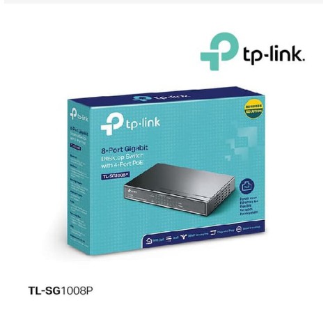 TPLINK TL-SG1008P 8-Port Gigabit Desktop Switch with 4-Port PoE