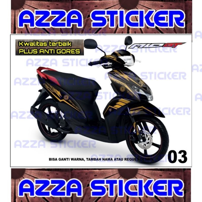 Sticker Decal Motor Mio GT Full Body Stiker Mio GT  Dekal Mio GT Full Body Model 03