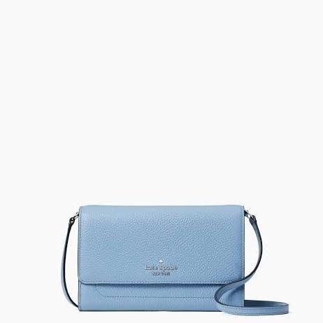 TAS WANITA KATE SPADE KS HARLOW WALLET ON STRING BLUE BR KU6163MH3
