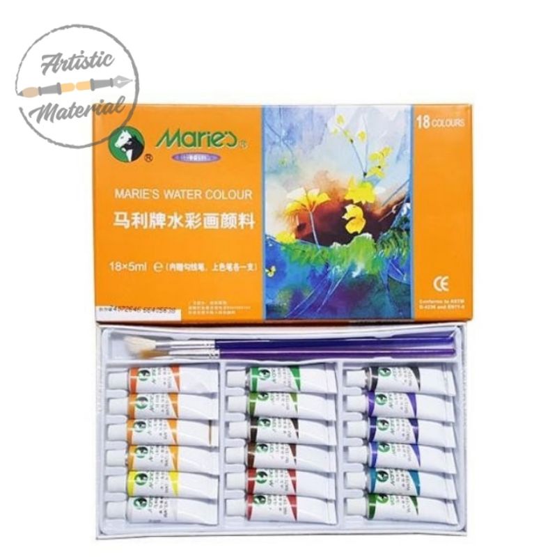 

Maries Water Color Set E1327 / 18 Warna