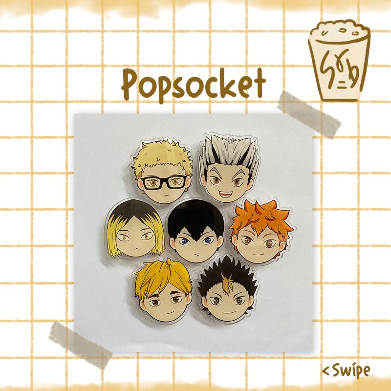 PreOrder Haikyuu Popsocket/Griptok Anime Akrilik