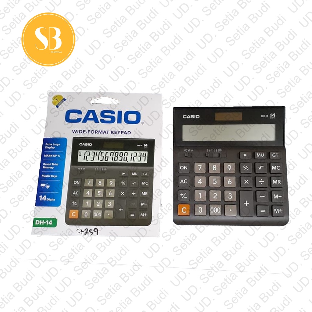 Kalkulator Dekstop Casio DH-14 Asli dan Bergaransi DH14