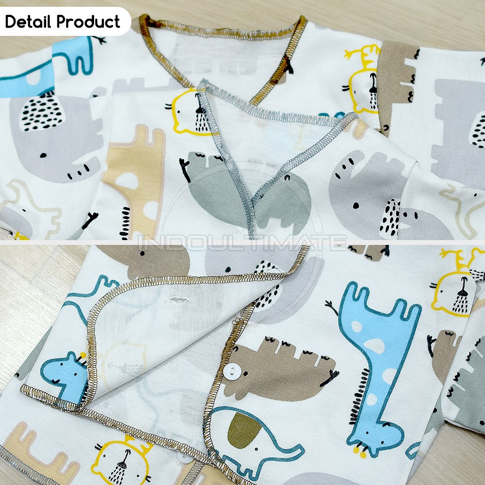 Setelan Baju + Celana Pendek Bayi (0-3 Bln) ZOO SERIES BABY LEON DS-113 Baju Bayi Baru Lahir Baju Tidur Bayi Baju Harian Bayi Atasan Kaos Bayi Pakaian Bayi Celana Pendek bayi Celana Bayi Baru Lahir Perlengkapan Bayi Baru lahir Newborn