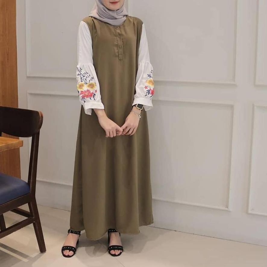 [ Murah ] 9WP MARISA BORDIL - FLOTTILICIOUS / DRES MURAH / DRES MUSLIM / GAMIS MURAH /  BAJU ONLINE