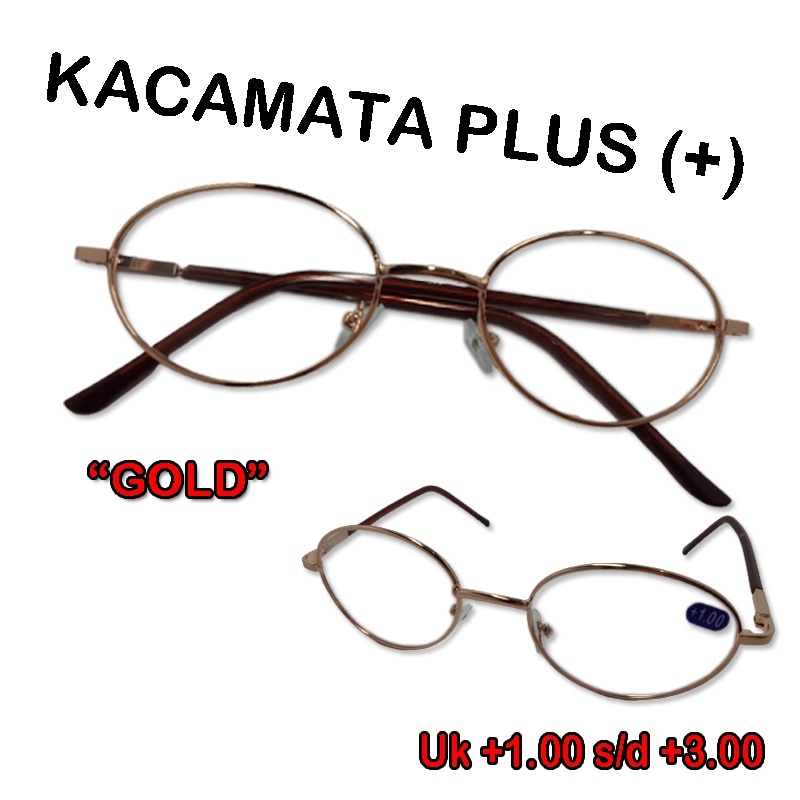 Kacamata Baca Plus (+) Untuk Pria Wantia Ukuran +1.00 s/d+3.00 Kaca mata Plus Reading Glasses Unisex