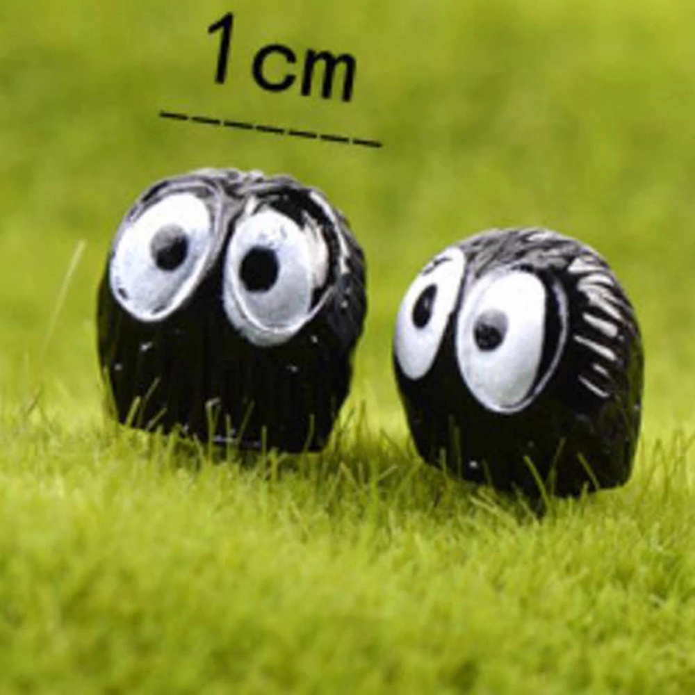 Needway  for Kids My Neighbor Totoro Miyazaki Hayao Black Coal Fairy Dust Action Figure Toys Gift Model Toys 1.5cm 10pcs PVC Art craft Action Figure