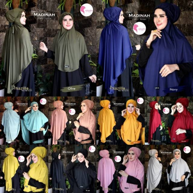 Madinah Syar'i hijab by Azzahra