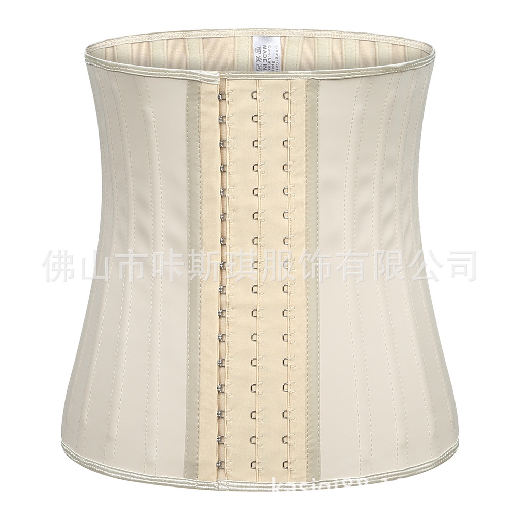 【New】FRS Home Korset Pembentuk Tubuh Pinggang Sabuk Perut Keringat Sabuk Plastik 25 Tulang Baja Kors