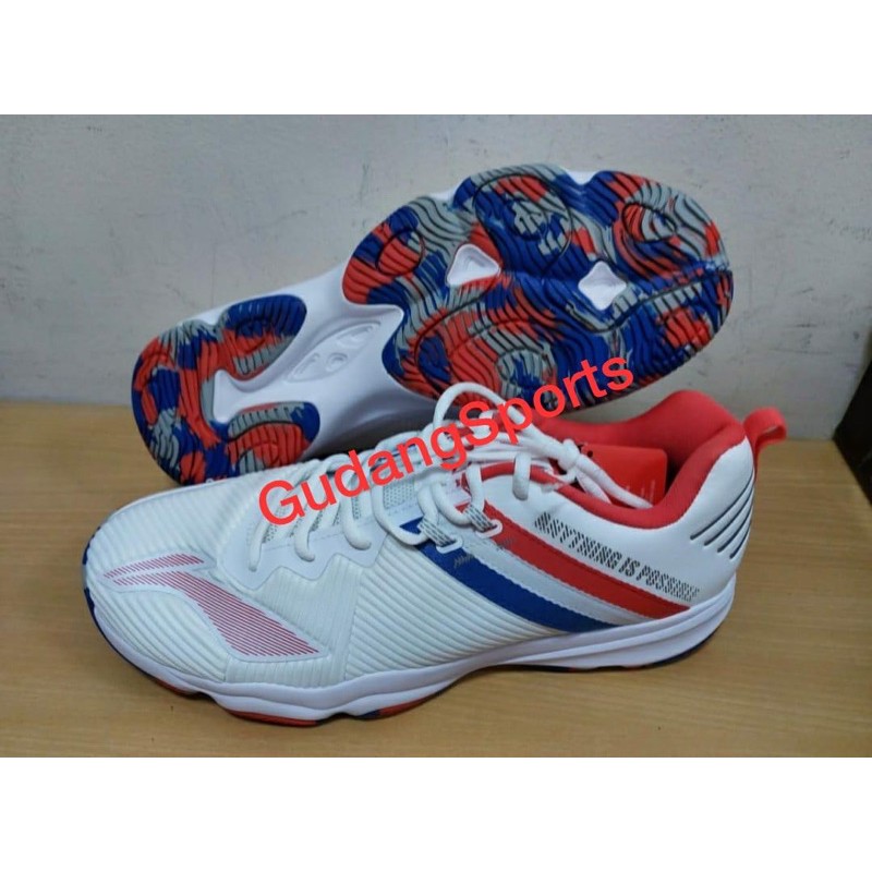 Sepatu Badminton Lining Ranger TD / Ranger 4.0 TD White Original