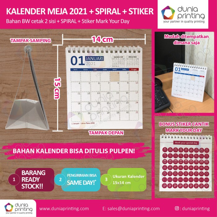 

ORGANIZER-DOCUMENT- KALENDAR MEJA - CALENDAR MEJA 2021 SPIRAL -DOCUMENT-ORGANIZER.