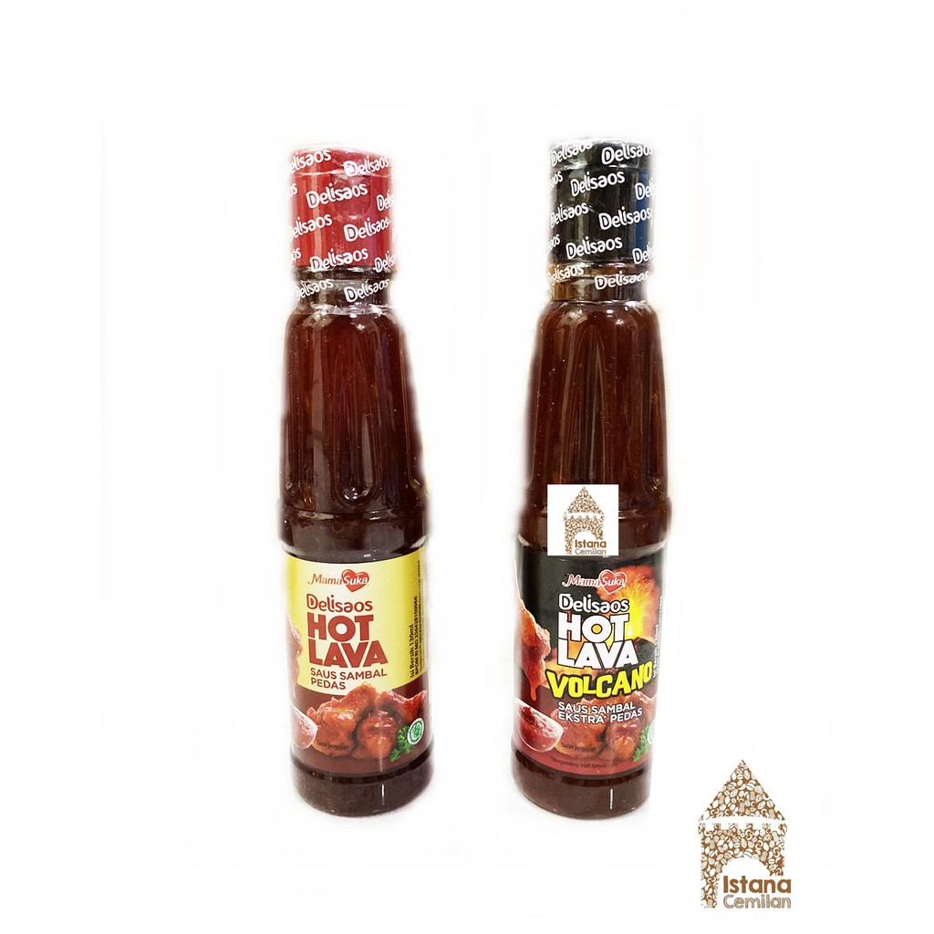 MamaSuka Delisaos Hot Lava / Volcano Saus Sambal Pedas 160 gr