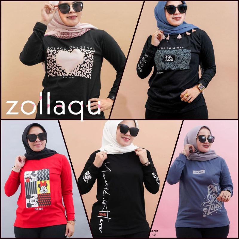 KAOS WANITA MODEL ZOLLAQU KEKINIAN COMBAD 20S ORI // ATASAN WANITA