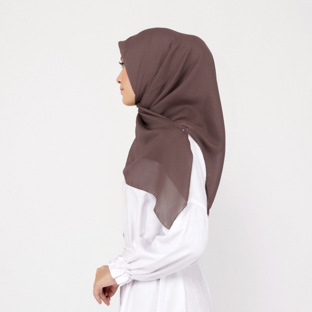 Hijab Segiempat Polycotton Scarf Premium Part 1 Hazel by MIZA-Brownie