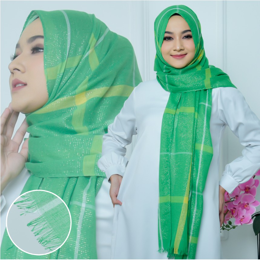 PASHMINA HIJAB Kerudung jilbab BOX MOTIF GLITER / KERUDUNG JILBAB PASHMINA [GLITER]