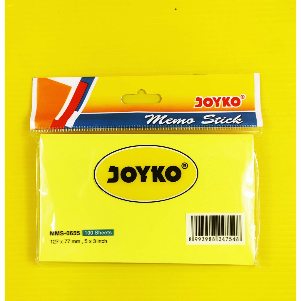 

MEMO STICK / STICKY NOTES JOYKO MMS - 0655 ( 127 X 77 MM )