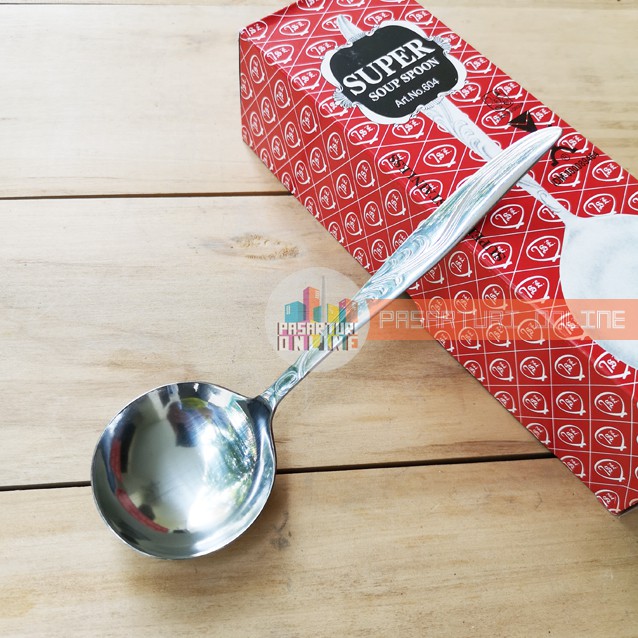 SENDOK SAYUR 604 / Super Stainless Steel Soup Spoon / Centong Sop KIG Group / Kedaung