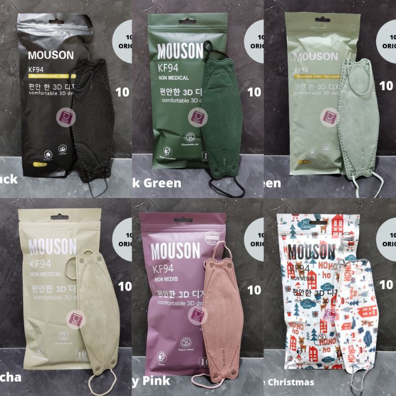 Masker MOUSON KF94 Disposable Use 100% Original Korea