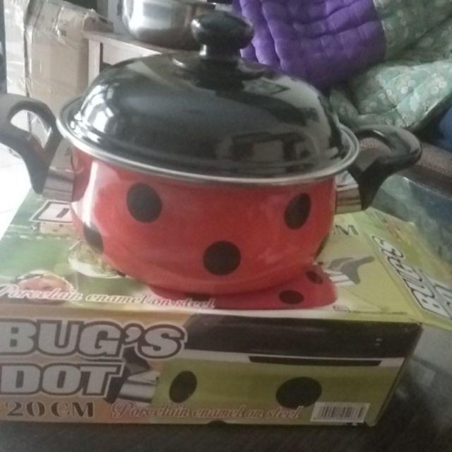 Home-klik Maspion Bugs Dot Panci Polkadot 20 Cm - Random