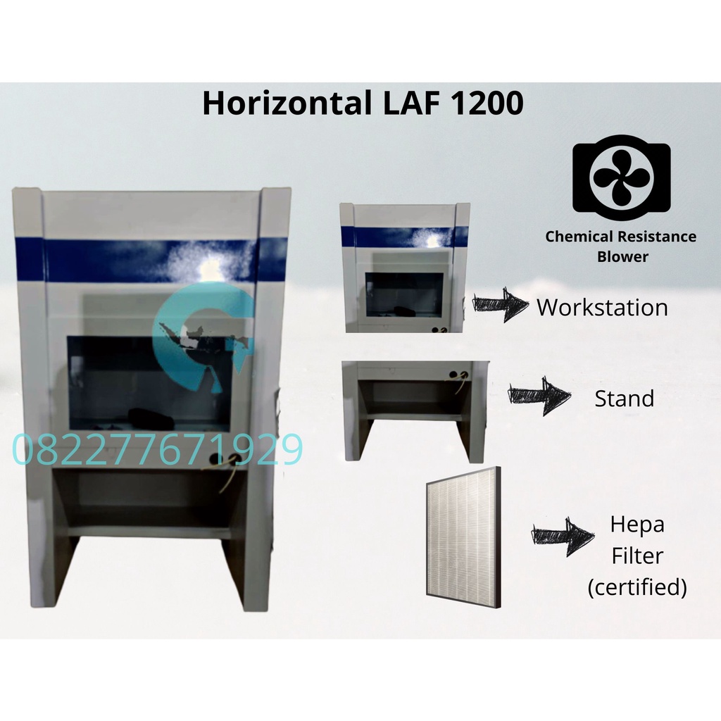 Horizontal Laminar Airflow Laboratory Laboratorium Industri 120