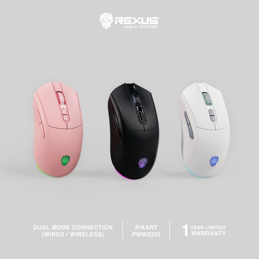 Mouse Rexus Wireless Gaming Arka 107 Dual Connection