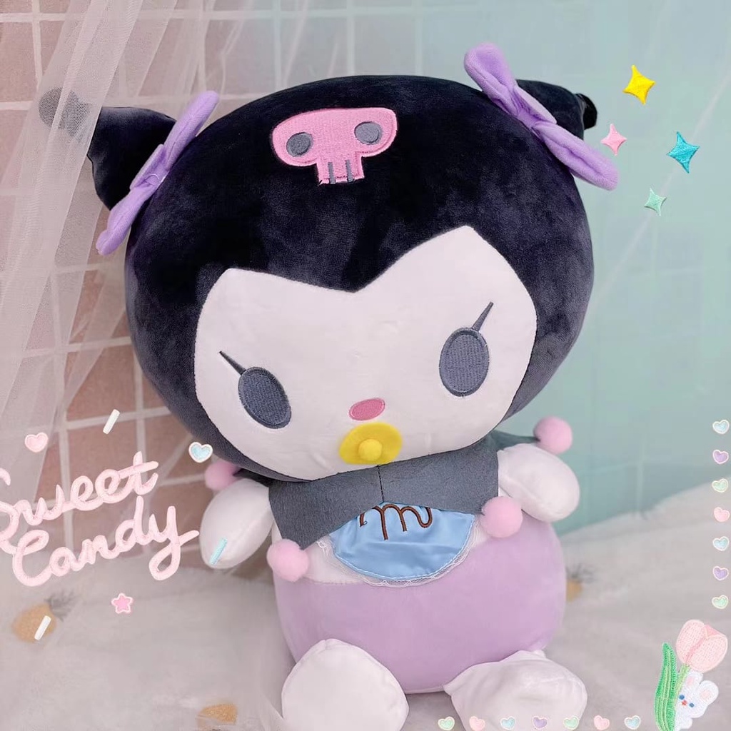 Boneka Cartoon Melody Kuromi Cinnamoroll Super Jumbo  Bahan Halus dan Lembut