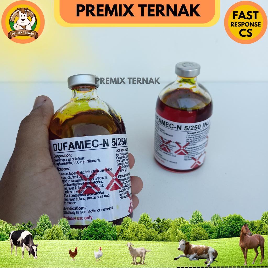 DUFAMEC N 100 ml - Obat Cacing Hati Sapi Paling Ampuh - Obat Cacing Ampuh Super Sapi Kerbau Kambing Domba