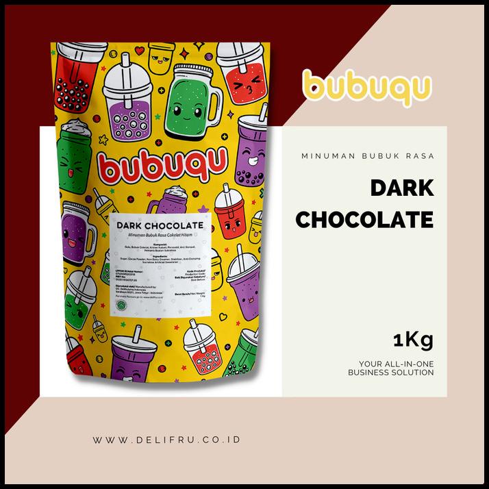 

Powder Drink Dark Choco Bubuqu - Bubuk Minuman Cokelat